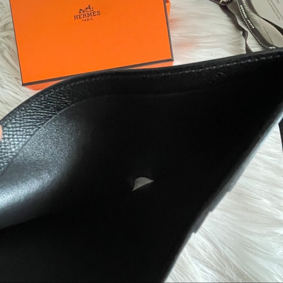 New Hermès So Black Bearn Compact monochrome Wallet - Picture 12 of 16